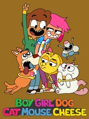 BOY, GIRL, DOG, CAT, MOUSE, CHEESE