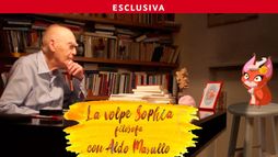 La volpe Sophia filosofa con Aldo Masullo