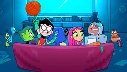 I Teen Titans Go guardano Space Jam