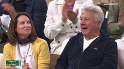06/06 16:05 | Musetti, dritto devastante che travolge Alcaraz: il punto più bello del primo set | Roland Garros
