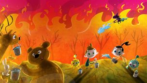 L'incendio nel bosco