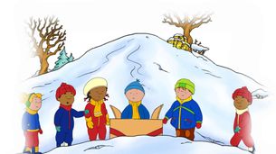 I fiocchi di neve / Che bello pattinare / Caillou va sullo slittino